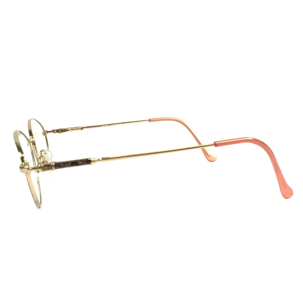 Vintage L'AMY Eyeglasses Frames L'ACCENT 203 COL X698 Gold Wire Rim 50-18-135